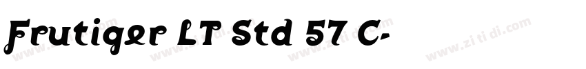 Frutiger LT Std 57 C字体转换